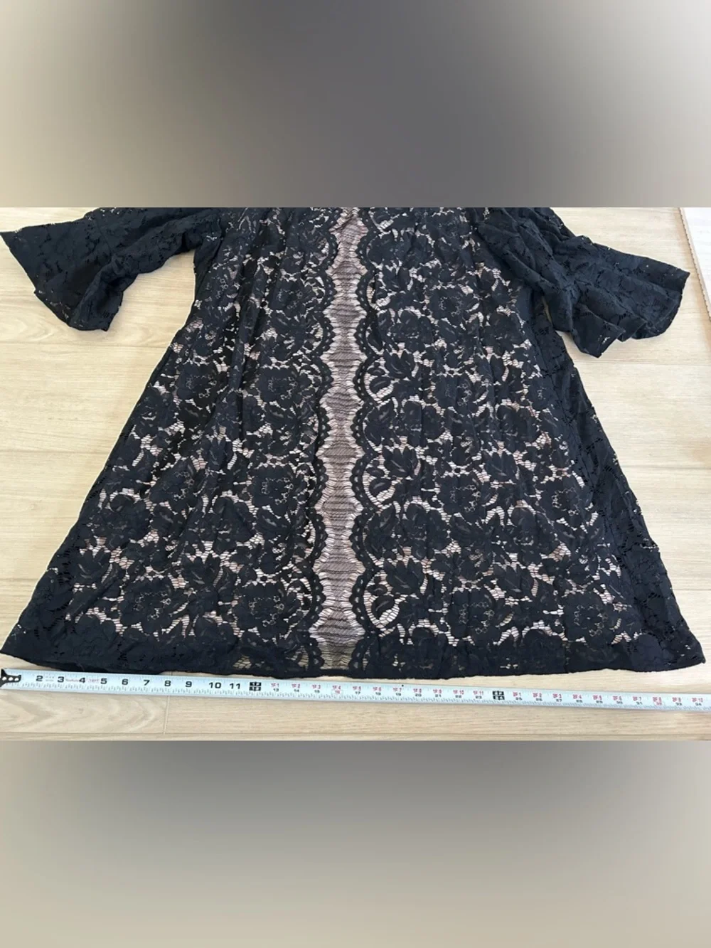 Lane Bryant Black Lace Bell Sleeve Dress - Picture 4 of 10